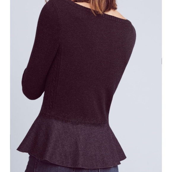 Anthropologie Audrey Peplum Pullover! - Picture 2 of 8